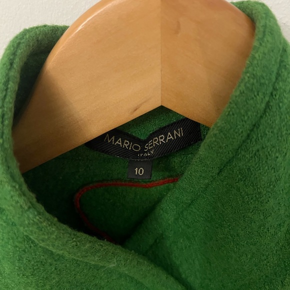 Mario Serrani Vibrant Green Pea Coat - Picture 2 of 2